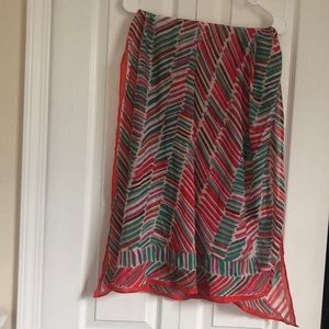 Striped Sheer Light Weight Scarf